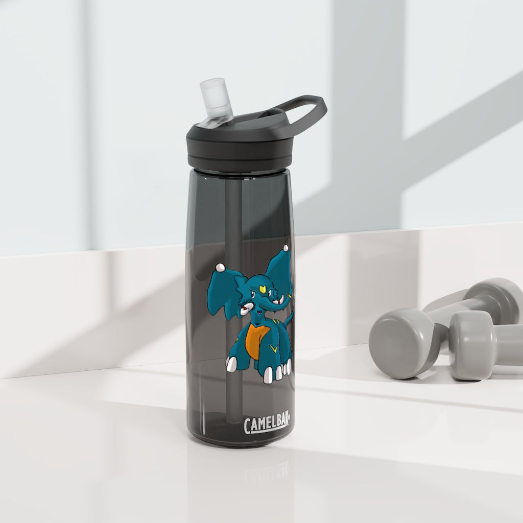 Tuskhann CamelBak Eddy® Water Bottle in 20oz and 25oz sizes, showcasing its durable Tritan™ material and spill-proof design.